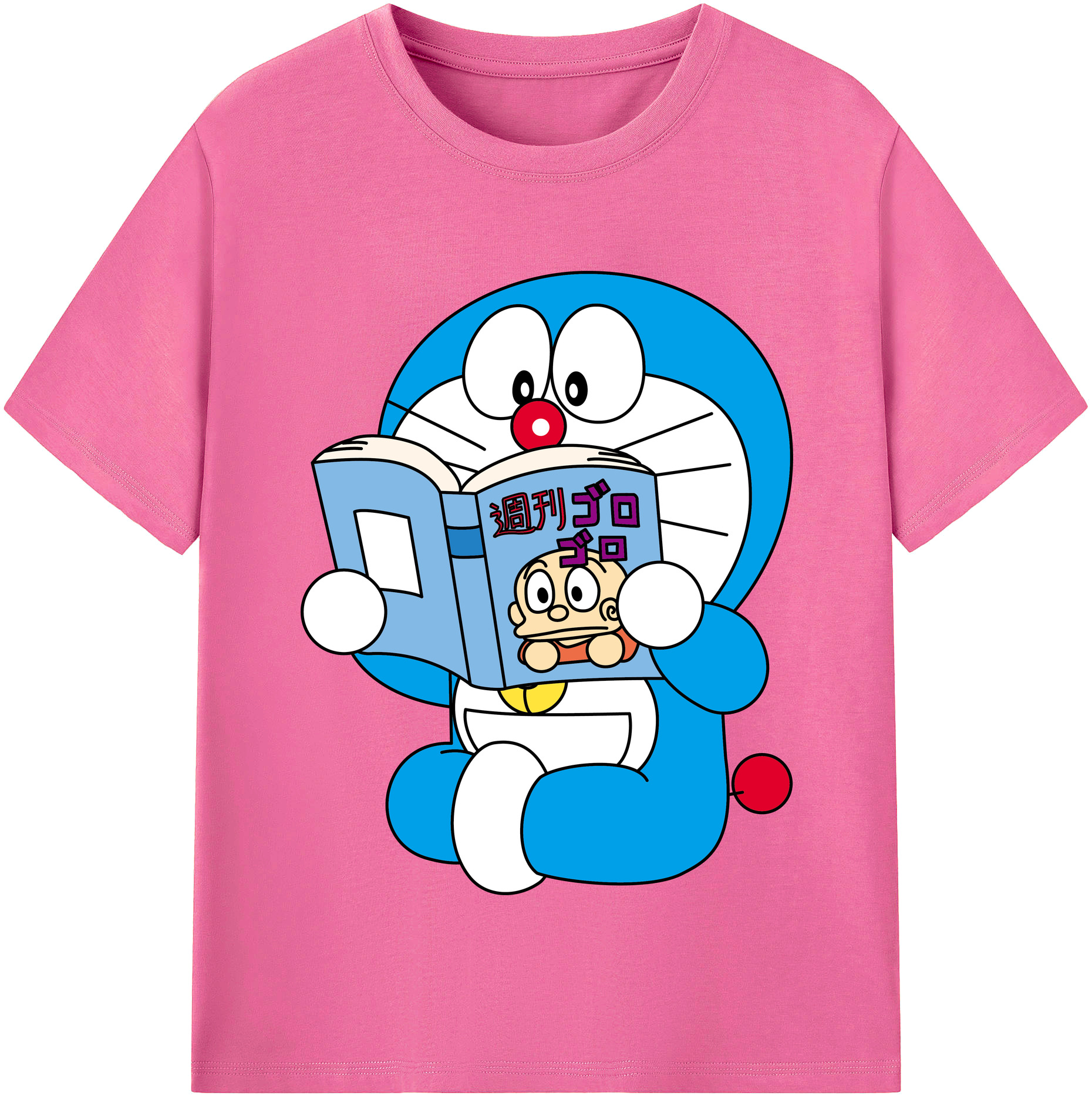 （画像用） ドラえもん Doraemon レディースカジュアルプリントTシャツ（綿100％）